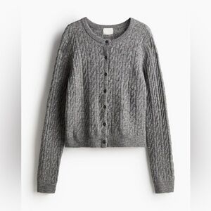 H&M cable knit cardigan XXL NWOT